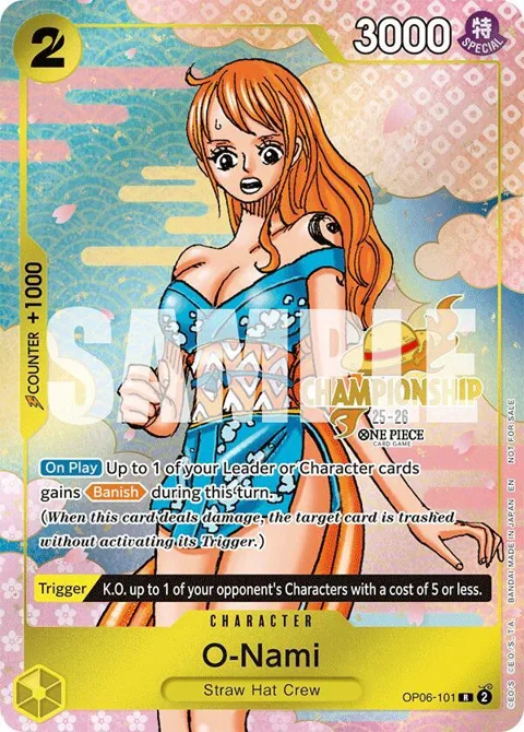 O-Nami CS 25-26 Event Pack OP06-101 One Piece card from One Piece Promotion Cards