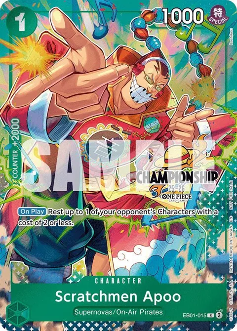 Scratchmen Apoo CS 25-26 Celebration Pack EB01-015 One Piece card from One Piece Promotion Cards