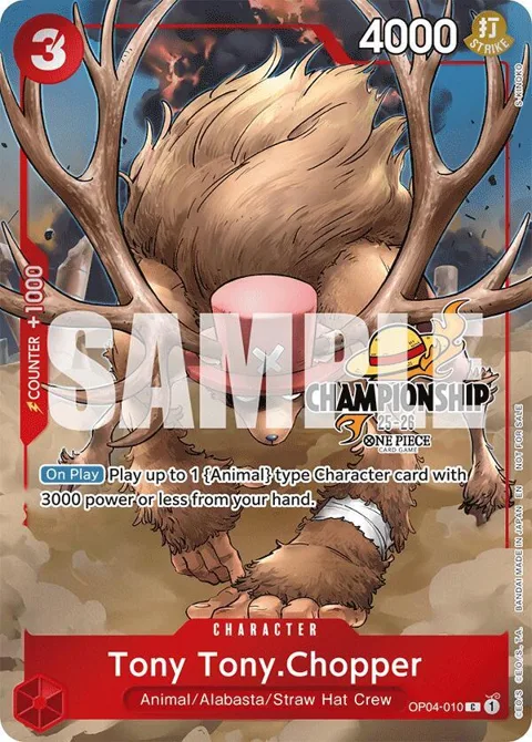Tony Tony.Chopper CS 25-26 Celebration Pack OP04-010 One Piece card from One Piece Promotion Cards