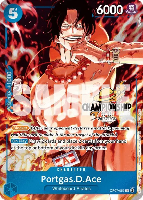 Portgas.D.Ace CS 25-26 Celebration Pack OP07-053 One Piece card from One Piece Promotion Cards