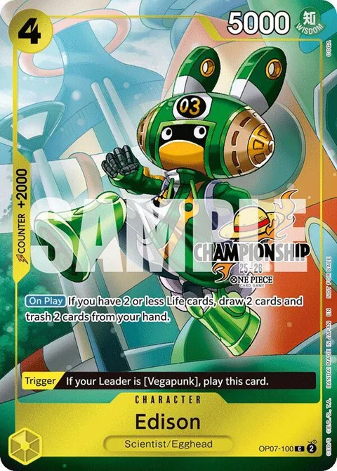 Edison CS 25-26 Celebration Pack OP07-100 One Piece card from One Piece Promotion Cards