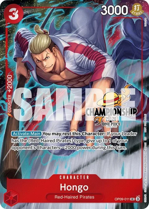 Hongo CS 25-26 Celebration Pack OP09-011 One Piece card from One Piece Promotion Cards