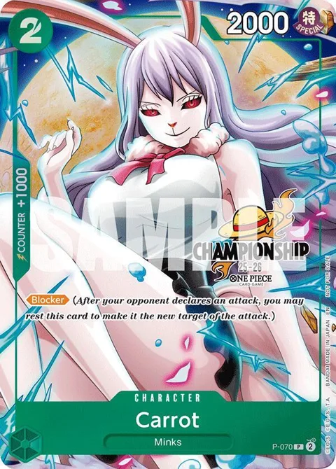 Carrot CS 25-26 Event Pack Finalist Ver. P-070 One Piece card from One Piece Promotion Cards