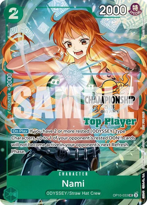 Nami CS 25-26 Top Player Pack OP10-033 One Piece card from One Piece Promotion Cards