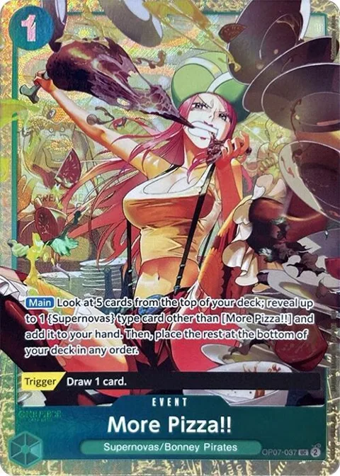 More Pizza!! Premium Card Collection -Best Selection Vol. 4- OP07-037 One Piece card from One Piece Promotion Cards