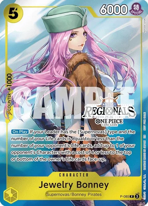 Jewelry Bonney Online Regional Participation Pack 2025 Vol.2 P-085 One Piece card from One Piece Promotion Cards