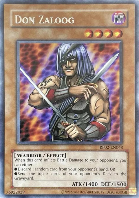 Don Zaloog RP02-EN068 RP02 Unlimited Rare Yu-Gi-Oh card from Retro Pack 2 (2020 Date Reprint)