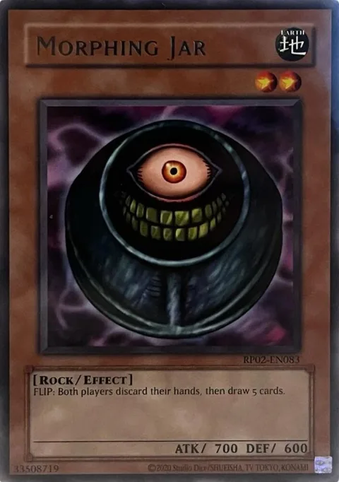 Morphing Jar RP02-EN083 RP02 Unlimited Rare Yu-Gi-Oh card from Retro Pack 2 (2020 Date Reprint)