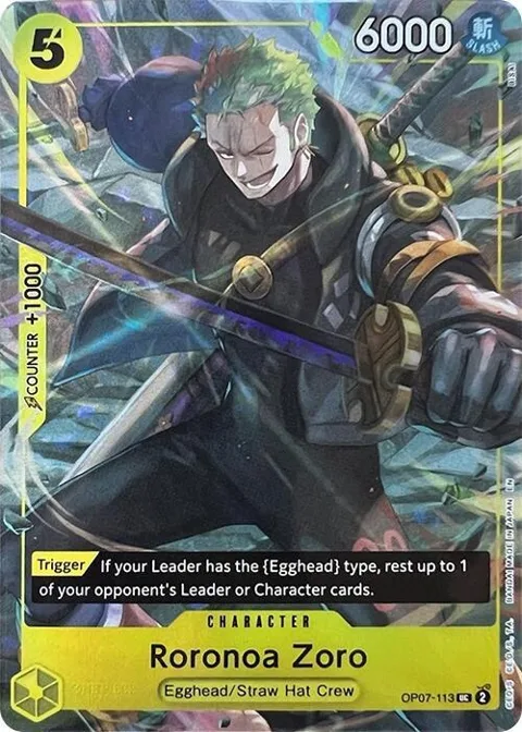 Roronoa Zoro Illustration Box Vol.3 OP07-113 One Piece card from One Piece Promotion Cards