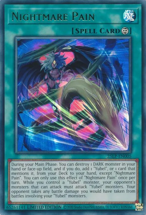 Nightmare Pain 25LP-EN005 Yu-Gi-Oh card from Limited Pack World Championship 2025