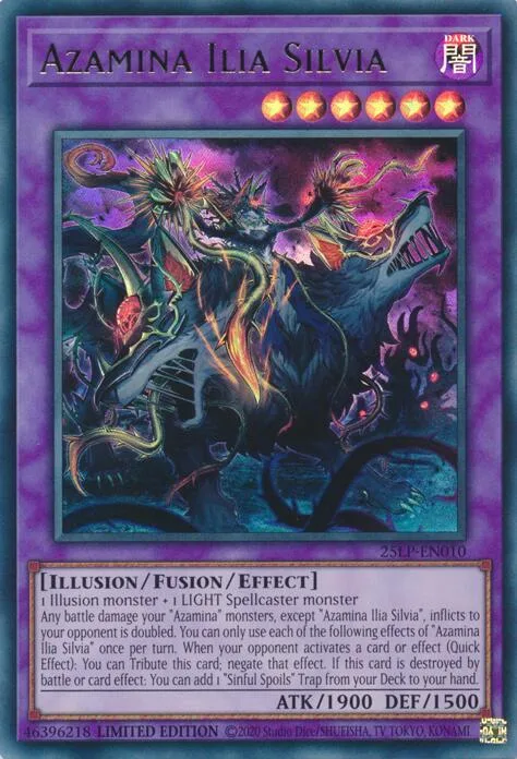 Azamina Ilia Silvia 25LP-EN010 Yu-Gi-Oh card from Limited Pack World Championship 2025