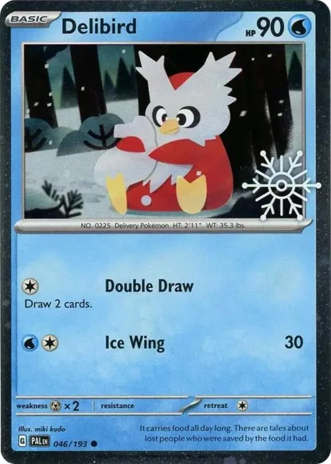 Delibird Holiday Calendar #046/193 Holofoil Pokémon card from Miscellaneous Cards & Products