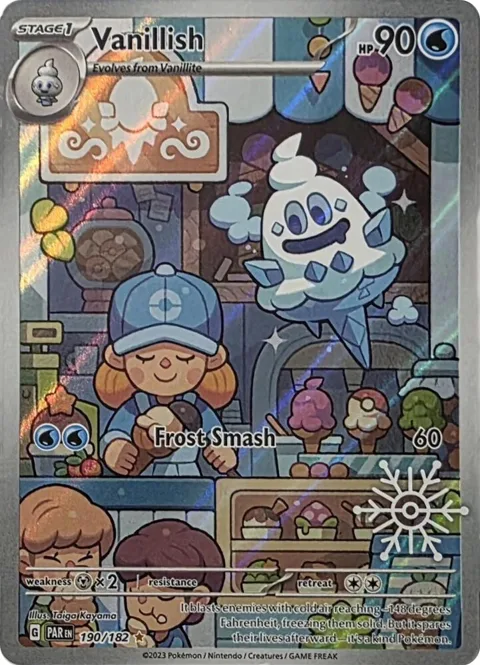 Vanillish - 190/182 Holiday Calendar #190/182 Holofoil Pokémon card from Miscellaneous Cards & Products