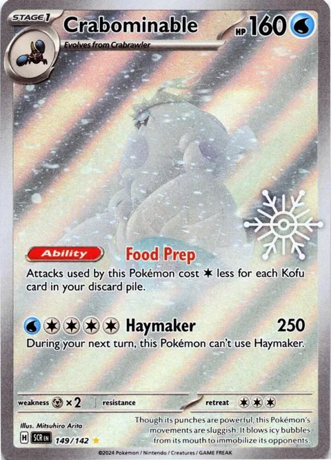 Crabominable - 149/142 Holiday Calendar #149/142 Holofoil Pokémon card from Miscellaneous Cards & Products