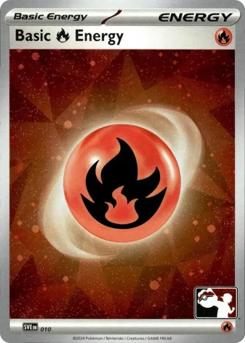 Basic Fire Energy - 010 Cosmos Holo #010 Holofoil Pokémon card from Prize Pack Series Cards