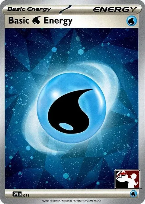 Basic Water Energy - 011 Cosmos Holo #011 Holofoil Pokémon card from Prize Pack Series Cards