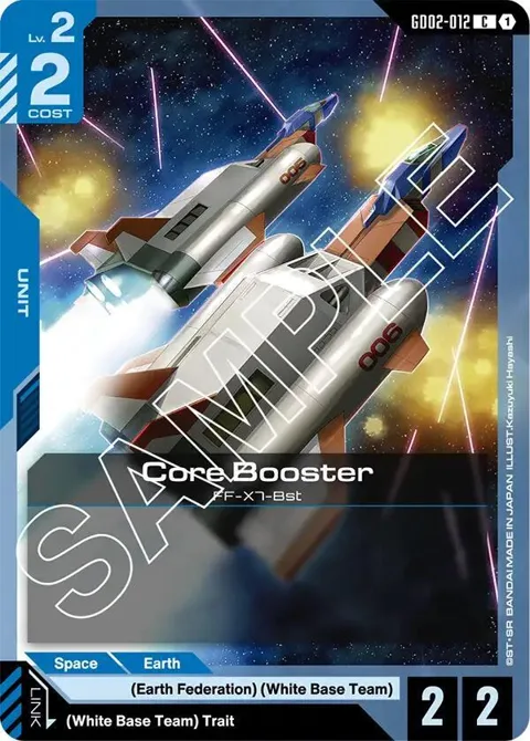 Core Booster GD02-012 Gundam card from Dual Impact