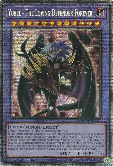 Yubel - The Loving Defender Forever MP25-EN001 Yu-Gi-Oh card from 2025 Mega-Pack