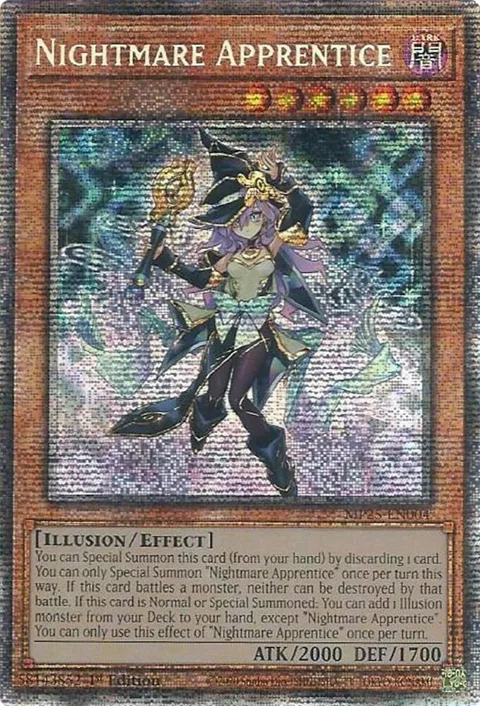 Nightmare Apprentice MP25-EN004 Yu-Gi-Oh card from 2025 Mega-Pack