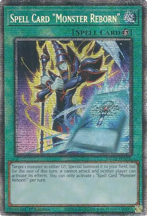 Spell Card "Monster Reborn" MP25-EN006 Yu-Gi-Oh card from 2025 Mega-Pack