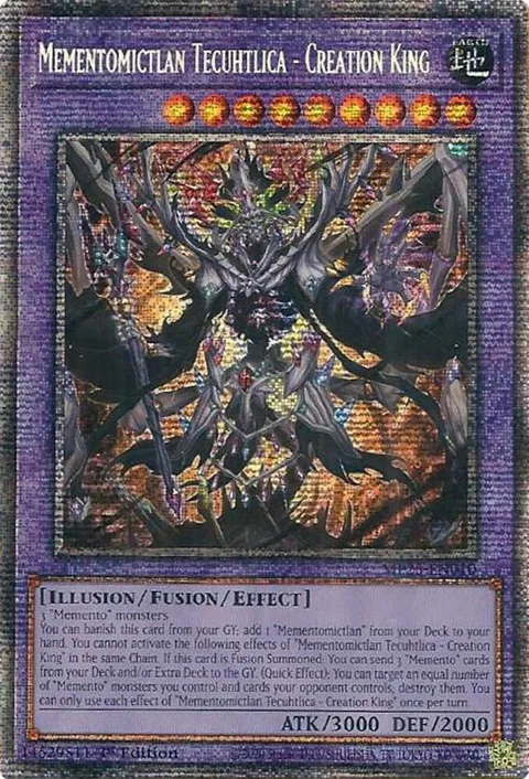 Mementomictlan Tecuhtlica - Creation King MP25-EN010 Yu-Gi-Oh card from 2025 Mega-Pack