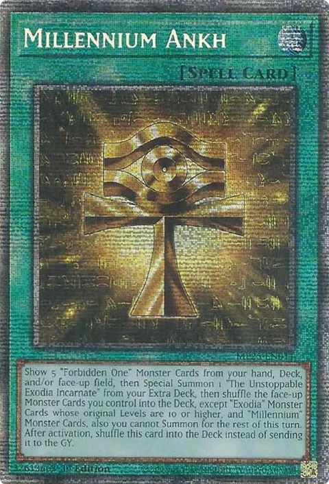 Millennium Ankh MP25-EN011 Yu-Gi-Oh card from 2025 Mega-Pack
