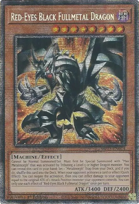 Red-Eyes Black Fullmetal Dragon MP25-EN014 Yu-Gi-Oh card from 2025 Mega-Pack