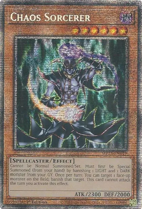 Chaos Sorcerer MP25-EN019 Yu-Gi-Oh card from 2025 Mega-Pack