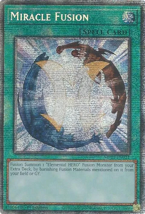 Miracle Fusion MP25-EN021 Yu-Gi-Oh card from 2025 Mega-Pack