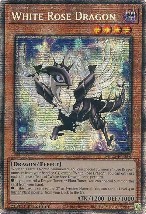 White Rose Dragon MP25-EN038 Yu-Gi-Oh card from 2025 Mega-Pack