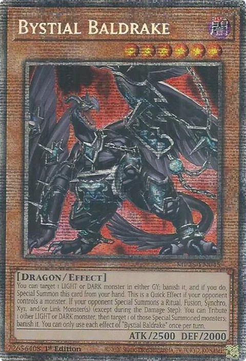 Bystial Baldrake MP25-EN045 Yu-Gi-Oh card from 2025 Mega-Pack