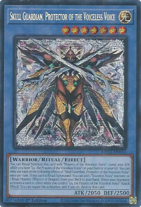 Skull Guardian, Protector of the Voiceless Voice MP25-EN055 Yu-Gi-Oh card from 2025 Mega-Pack