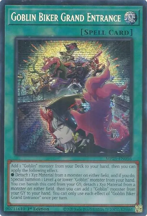 Goblin Biker Grand Entrance MP25-EN056 Yu-Gi-Oh card from 2025 Mega-Pack
