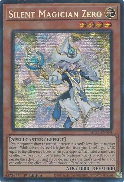 Silent Magician Zero MP25-EN060 Yu-Gi-Oh card from 2025 Mega-Pack