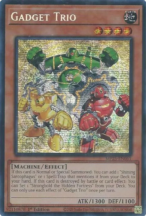Gadget Trio MP25-EN061 Yu-Gi-Oh card from 2025 Mega-Pack