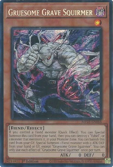 Gruesome Grave Squirmer MP25-EN065 Yu-Gi-Oh card from 2025 Mega-Pack
