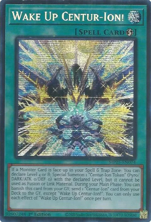 Wake Up Centur-Ion! MP25-EN074 Yu-Gi-Oh card from 2025 Mega-Pack
