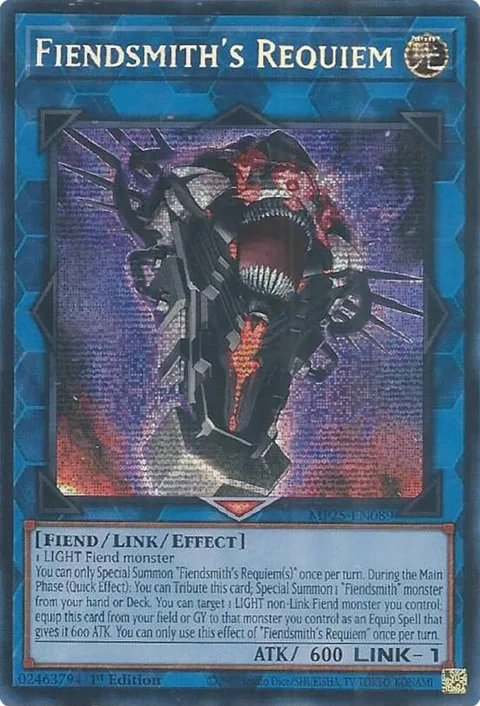 Fiendsmith's Requiem MP25-EN089 Yu-Gi-Oh card from 2025 Mega-Pack