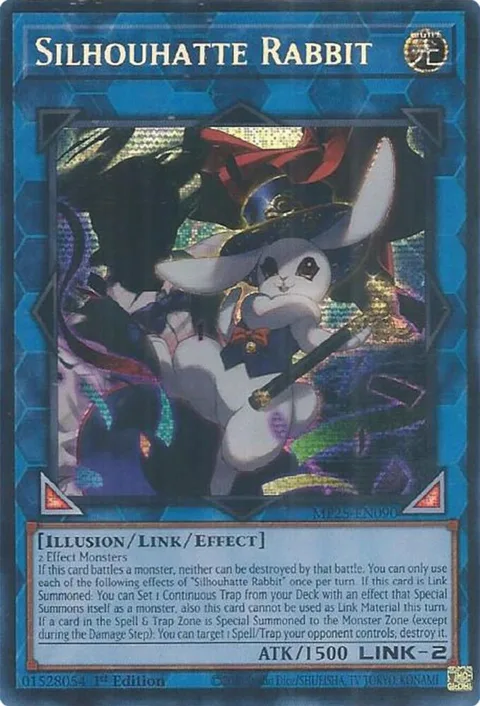 Silhouhatte Rabbit MP25-EN090 Yu-Gi-Oh card from 2025 Mega-Pack