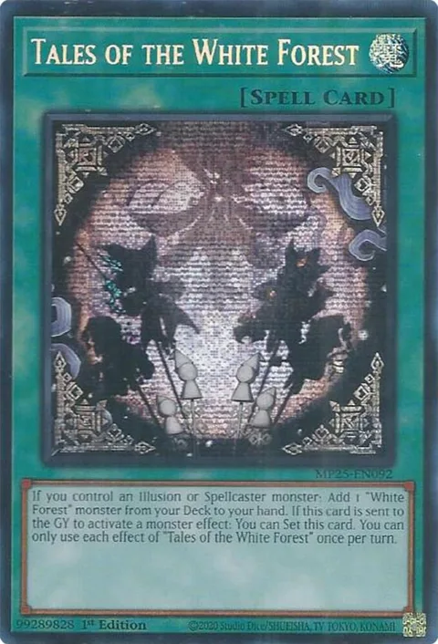 Tales of the White Forest MP25-EN092 Yu-Gi-Oh card from 2025 Mega-Pack