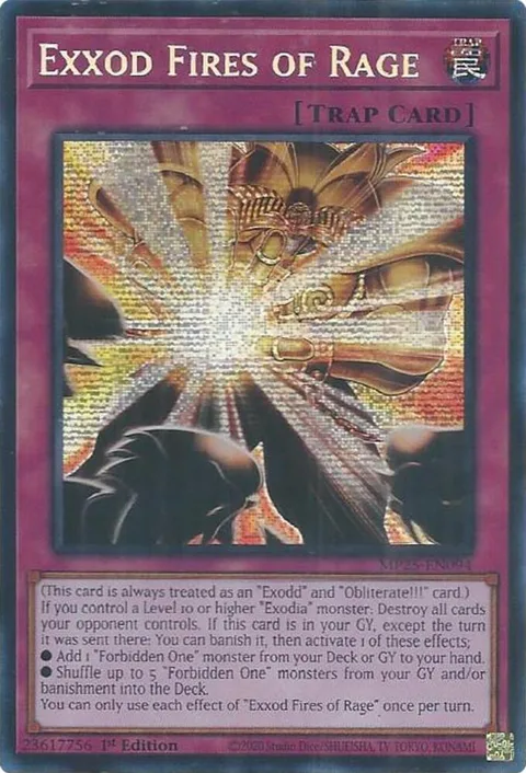 Exxod Fires of Rage MP25-EN094 Yu-Gi-Oh card from 2025 Mega-Pack