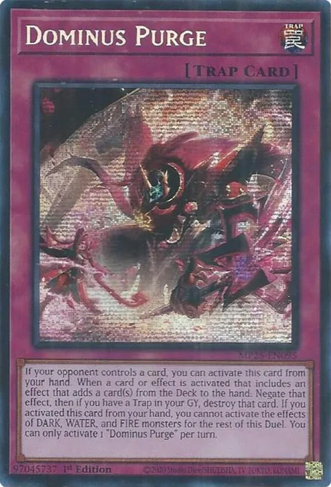 Dominus Purge MP25-EN095 Yu-Gi-Oh card from 2025 Mega-Pack