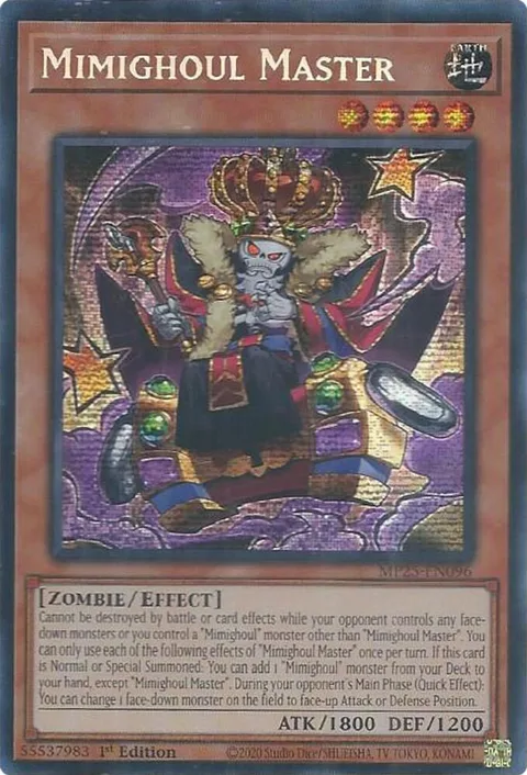 Mimighoul Master MP25-EN096 Yu-Gi-Oh card from 2025 Mega-Pack