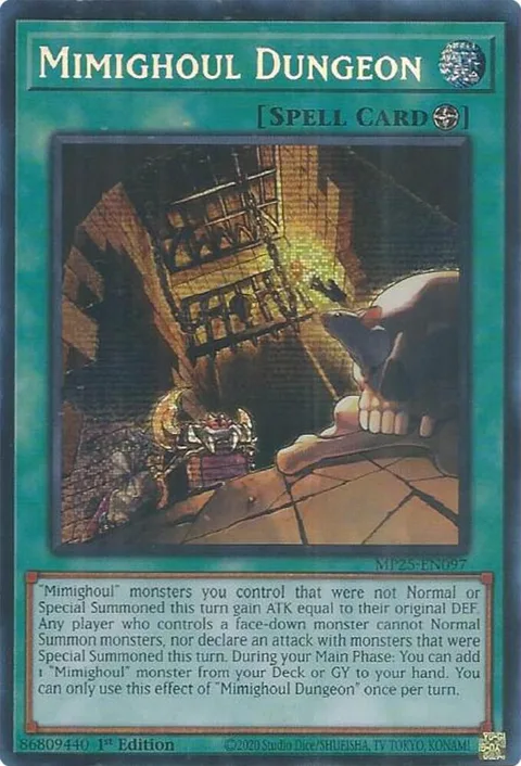 Mimighoul Dungeon MP25-EN097 Yu-Gi-Oh card from 2025 Mega-Pack