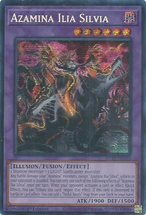 Azamina Ilia Silvia MP25-EN103 Yu-Gi-Oh card from 2025 Mega-Pack