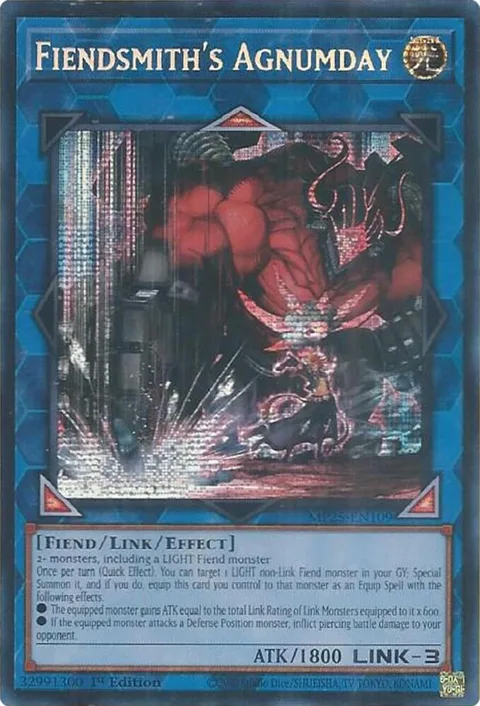 Fiendsmith's Agnumday MP25-EN109 Yu-Gi-Oh card from 2025 Mega-Pack