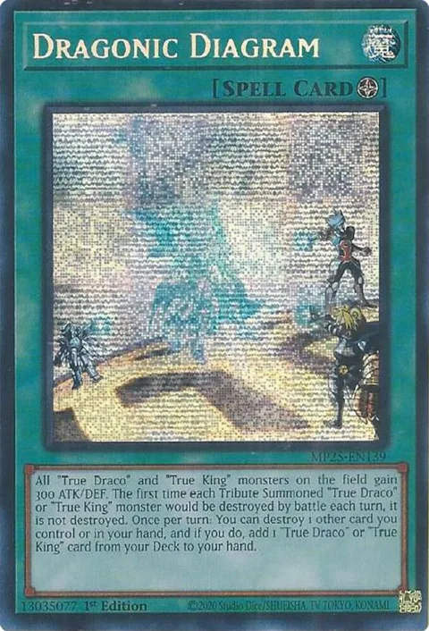 Dragonic Diagram MP25-EN139 Yu-Gi-Oh card from 2025 Mega-Pack