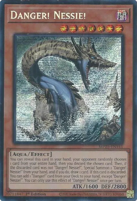 Danger! Nessie! MP25-EN141 Yu-Gi-Oh card from 2025 Mega-Pack