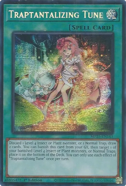 Traptantalizing Tune MP25-EN143 Yu-Gi-Oh card from 2025 Mega-Pack