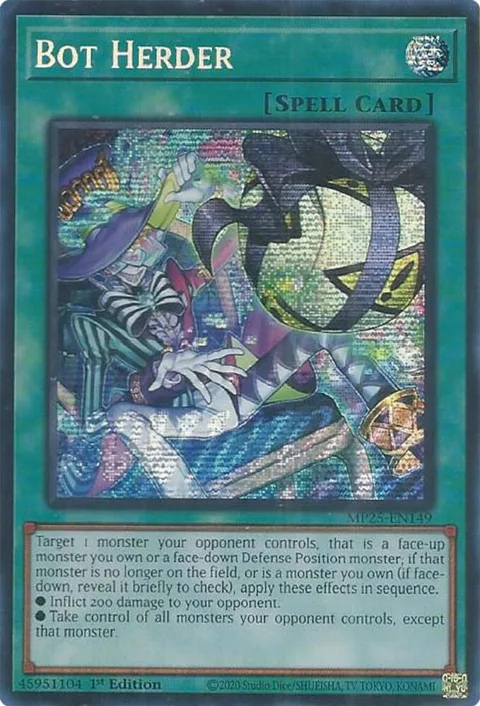 Bot Herder MP25-EN149 Yu-Gi-Oh card from 2025 Mega-Pack